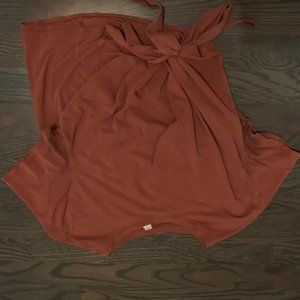 Lululemon Athletica Tops Lululemon Time To Restore Wrap Tie Short Sleeve Top 8